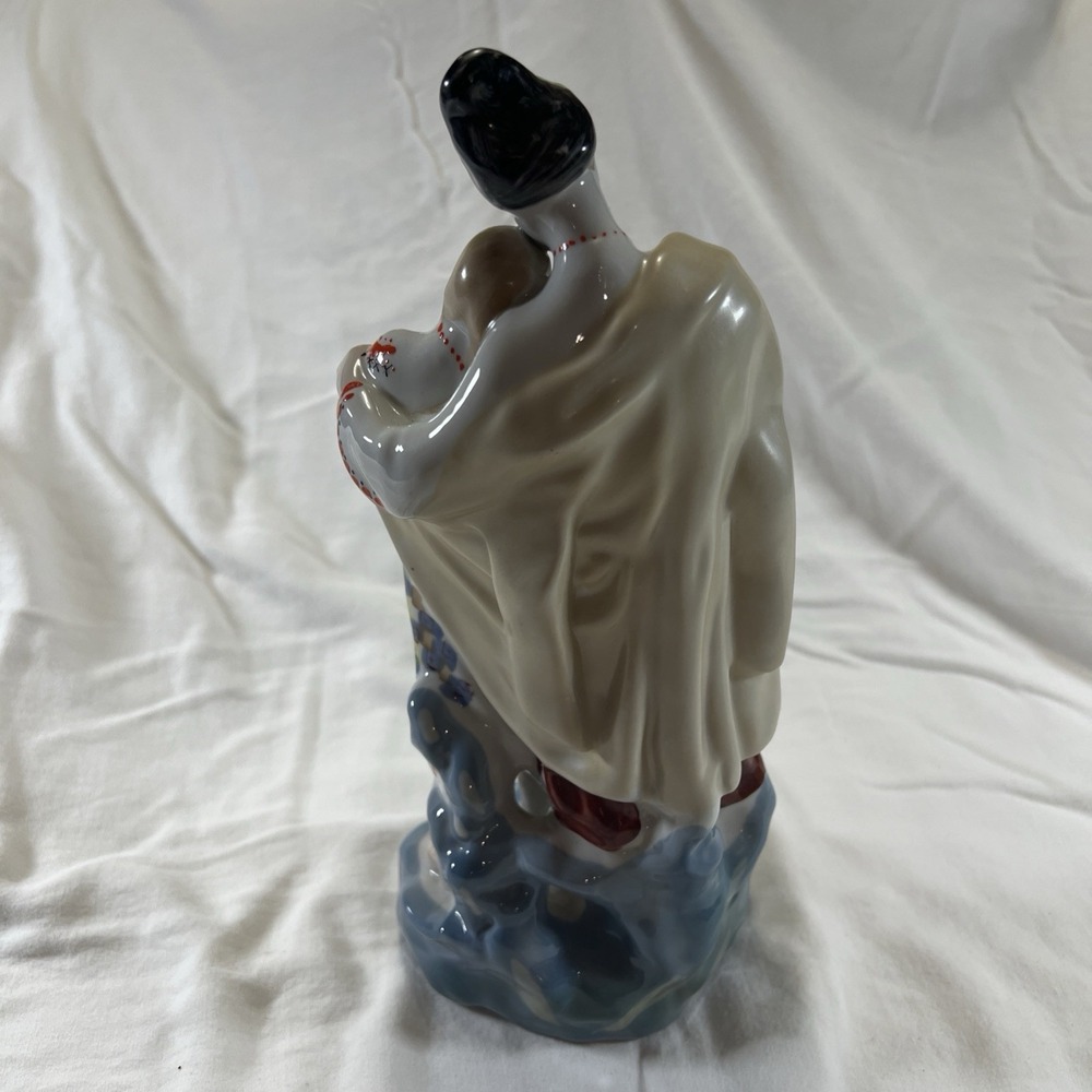 Polonne Ukrainian Porcelain Figurine Folk Couple USSR 1950s Small Chips - Picture 3 of 10
